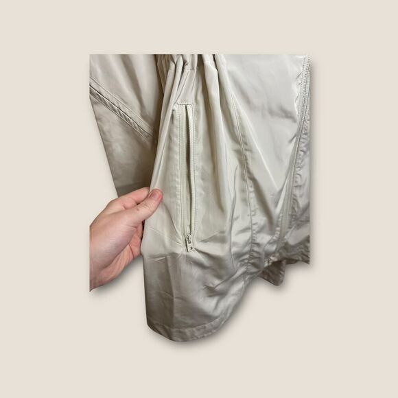 Athleta Rain Drop Jacket Cream Water Repellant Size Small NWOT - Picture 7 of 10